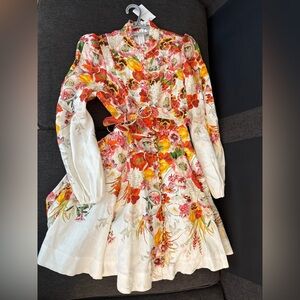 Zimmermann Floral Mini Dress - Multicolor